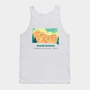 USA State of South Dakota Psalm 2:8 - My Inheritance and possession Tank Top